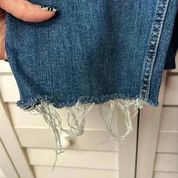 Calvin Klein High Rise Straight Ankle Jeans Size 16/33 Inseam 24” Medium Blue - Picture 3 of 9